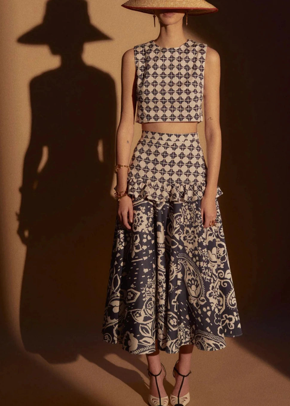 IRENE - CONJUNTO TOP Y FALDA