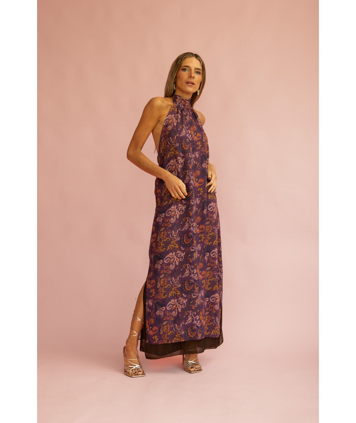 LILIAN - VESTIDO REVERSIBLE CON LAZO AL CUELLO