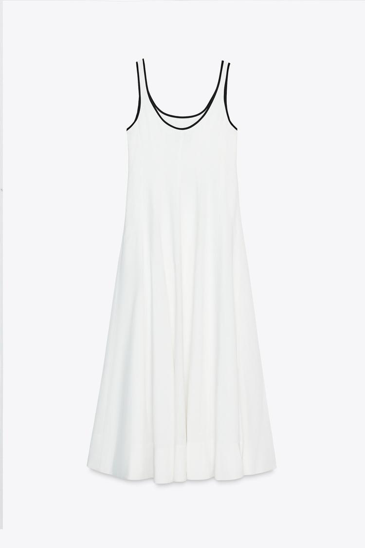 EFRAÍNA - VESTIDO LARGO EVASÉ TIRANTES ANCHOS