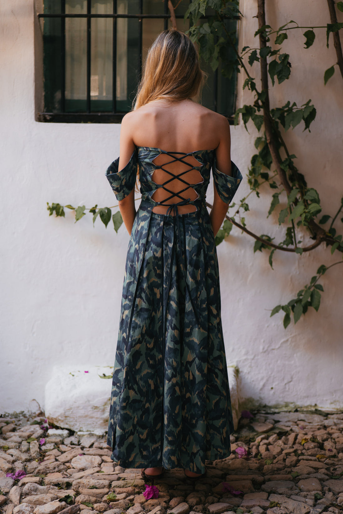 SYLVIA-  VESTIDO ESTAMPADO MULTIPOSICIÓN