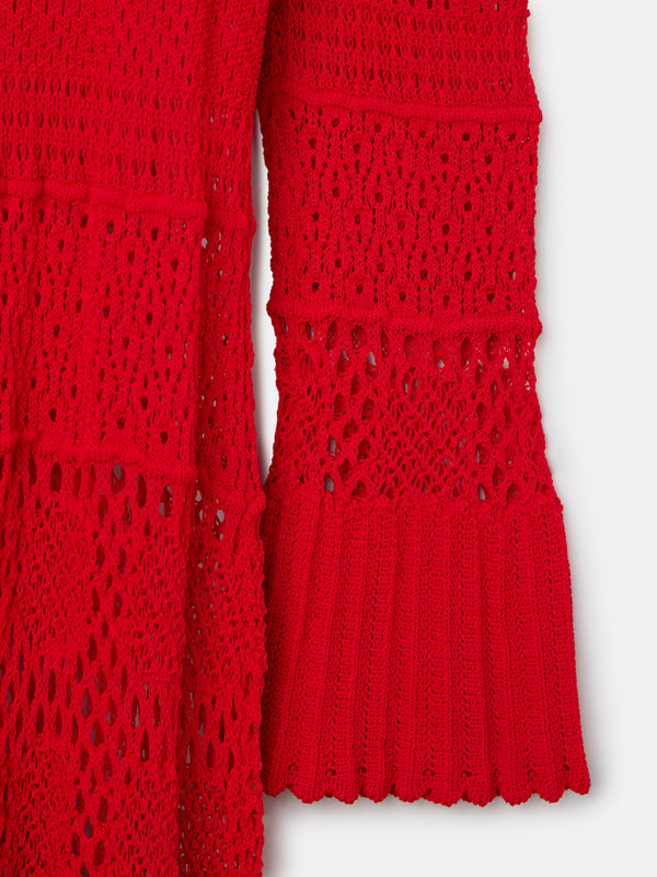 ANTONIA - VESTIDO LARGO CROCHET MANGA LARGA
