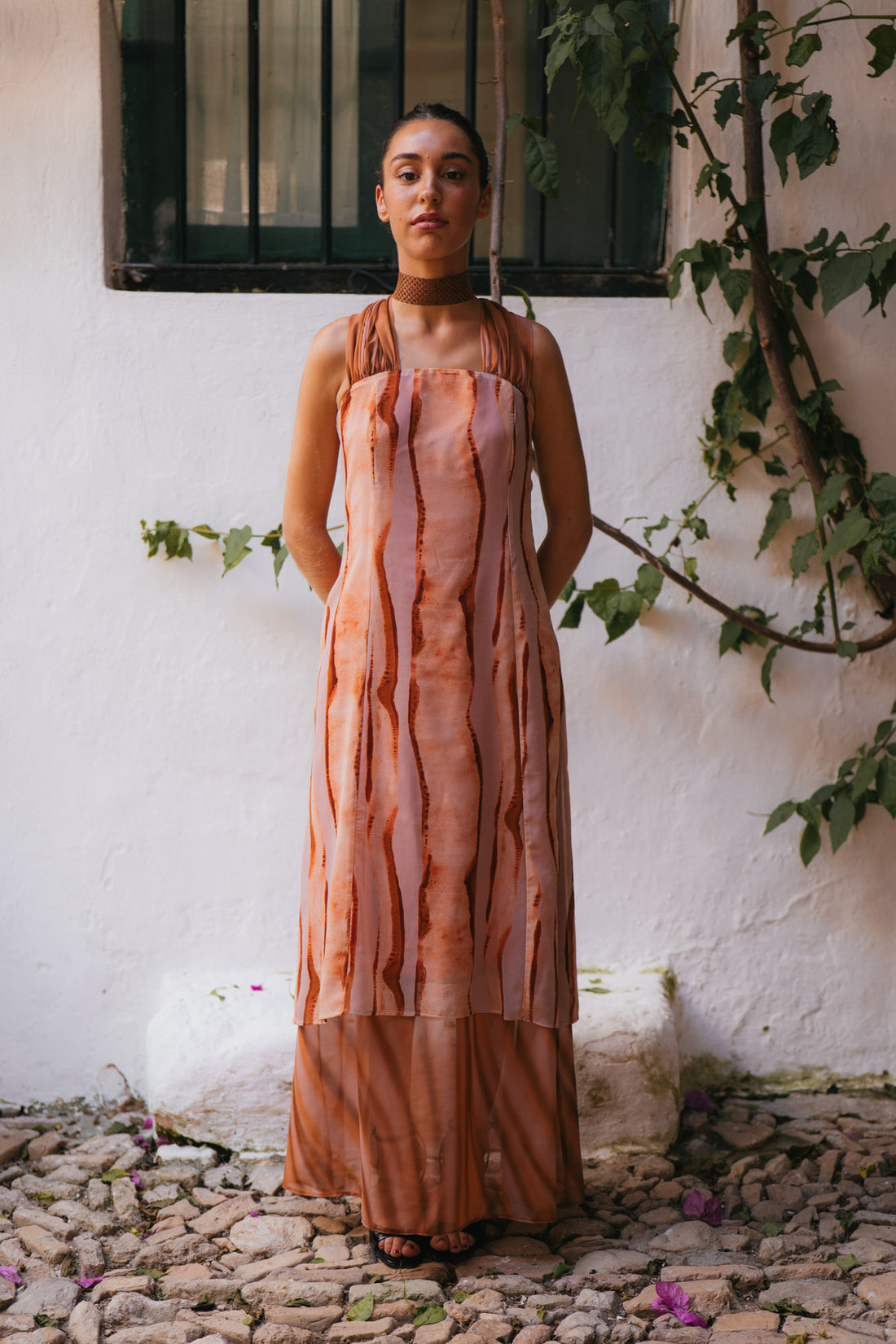 TAMARA - VESTIDO LARGO TIE DYE ESTAMPADO