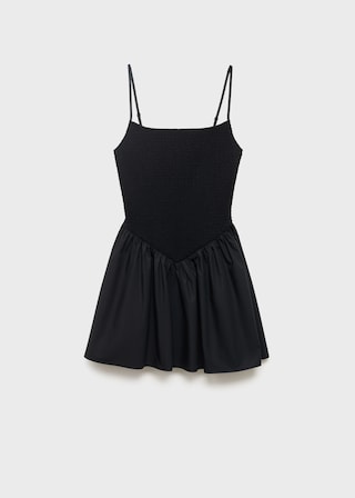 INÉS - VESTIDO MINI NEGRO TIRANTES FINOS