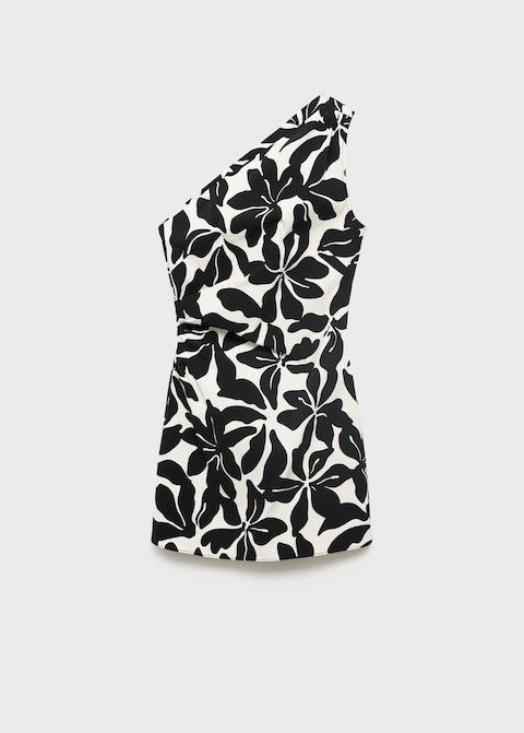 INMA - VESTIDO ASIMÉTRICO ESTAMPADO MINI