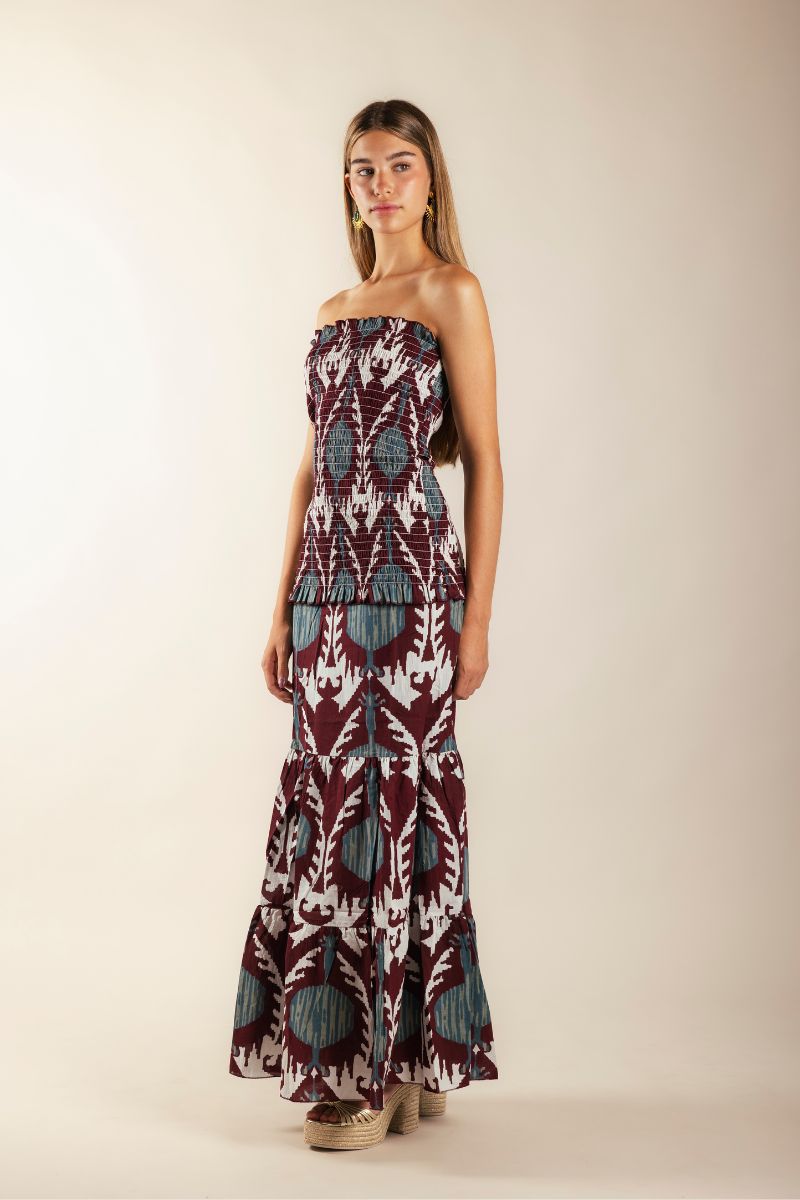 ERICA - VESTIDO FRUNCIDO PALABRA HONOR
