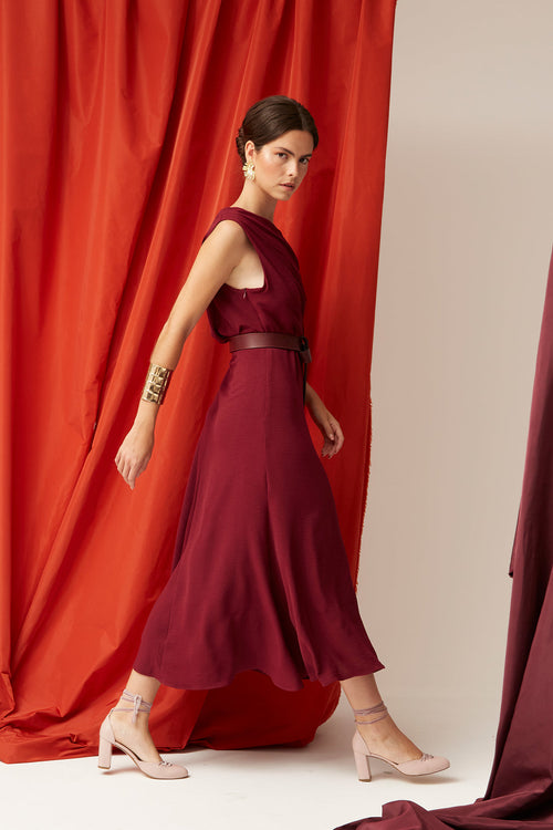 ADELINA - VESTIDO ASIMÉTRICO FLUIDO