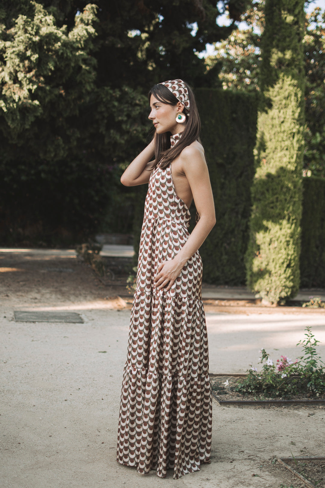EUSEBIA - VESTIDO LARGO CUELLO HALTER