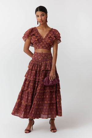 DAMI - CONJUNTO TOP Y FALDA