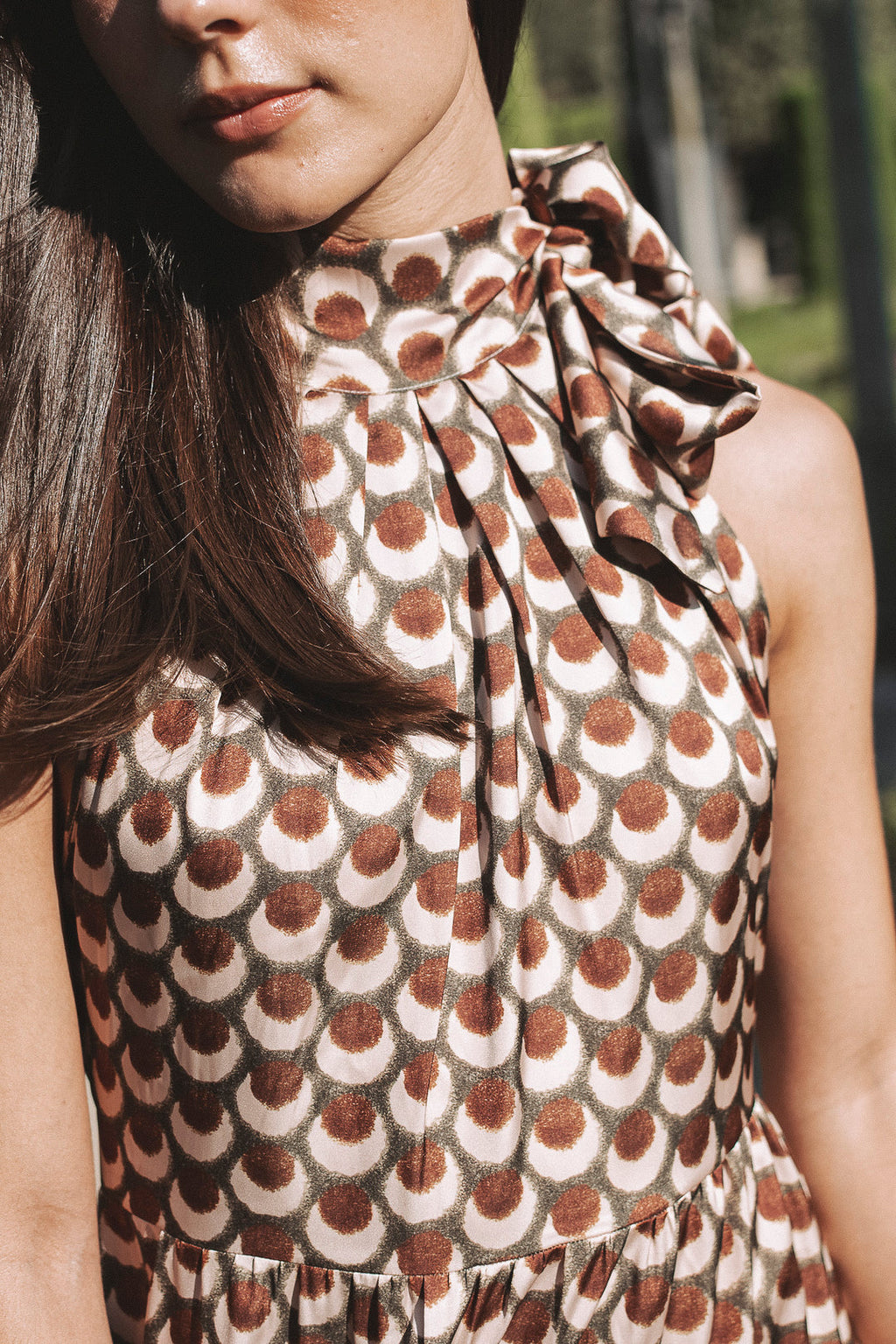 EUSEBIA - VESTIDO LARGO CUELLO HALTER