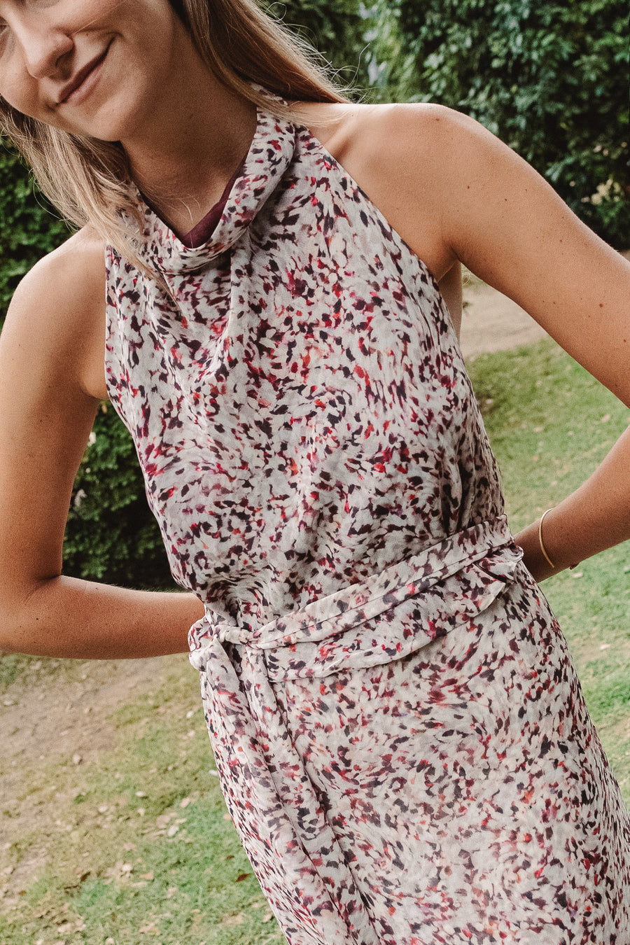 REBECA - CONJUNTO FALDA Y TOP HALTER