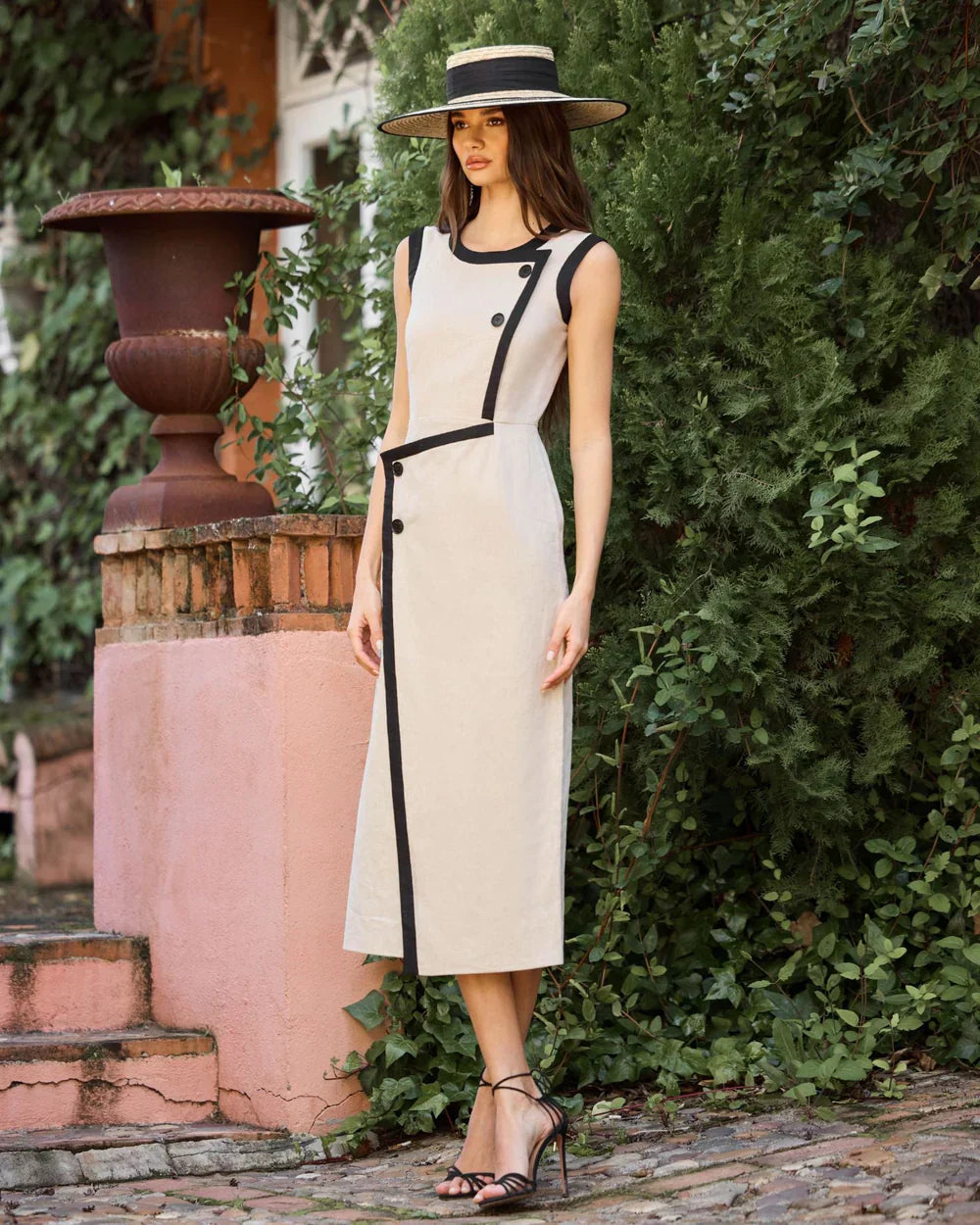 ADRIANA - VESTIDO MIDI SIN MANGAS