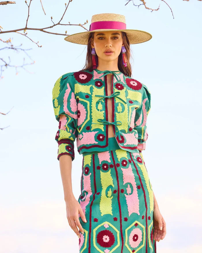 AFRICA - CONJUNTO FALDA Y CHAQUETA