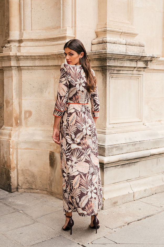 CONCHA - VESTIDO LARGO ESTAMPADO