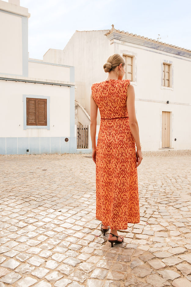 CONCHA - VESTIDO LARGO ESTAMPADO