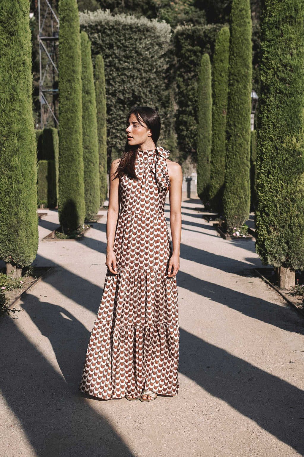 EUSEBIA - VESTIDO LARGO CUELLO HALTER