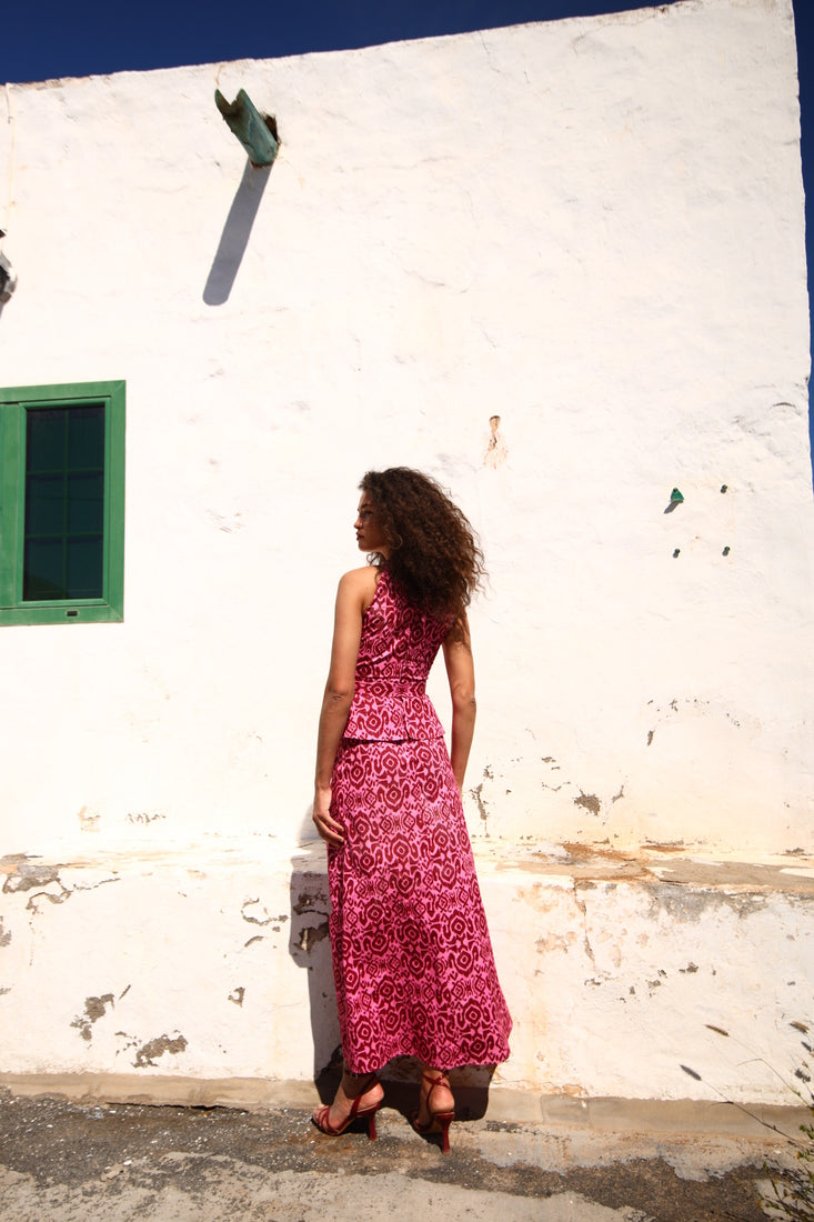 ALEXANDRA - VESTIDO LARGO ESTAMPADO