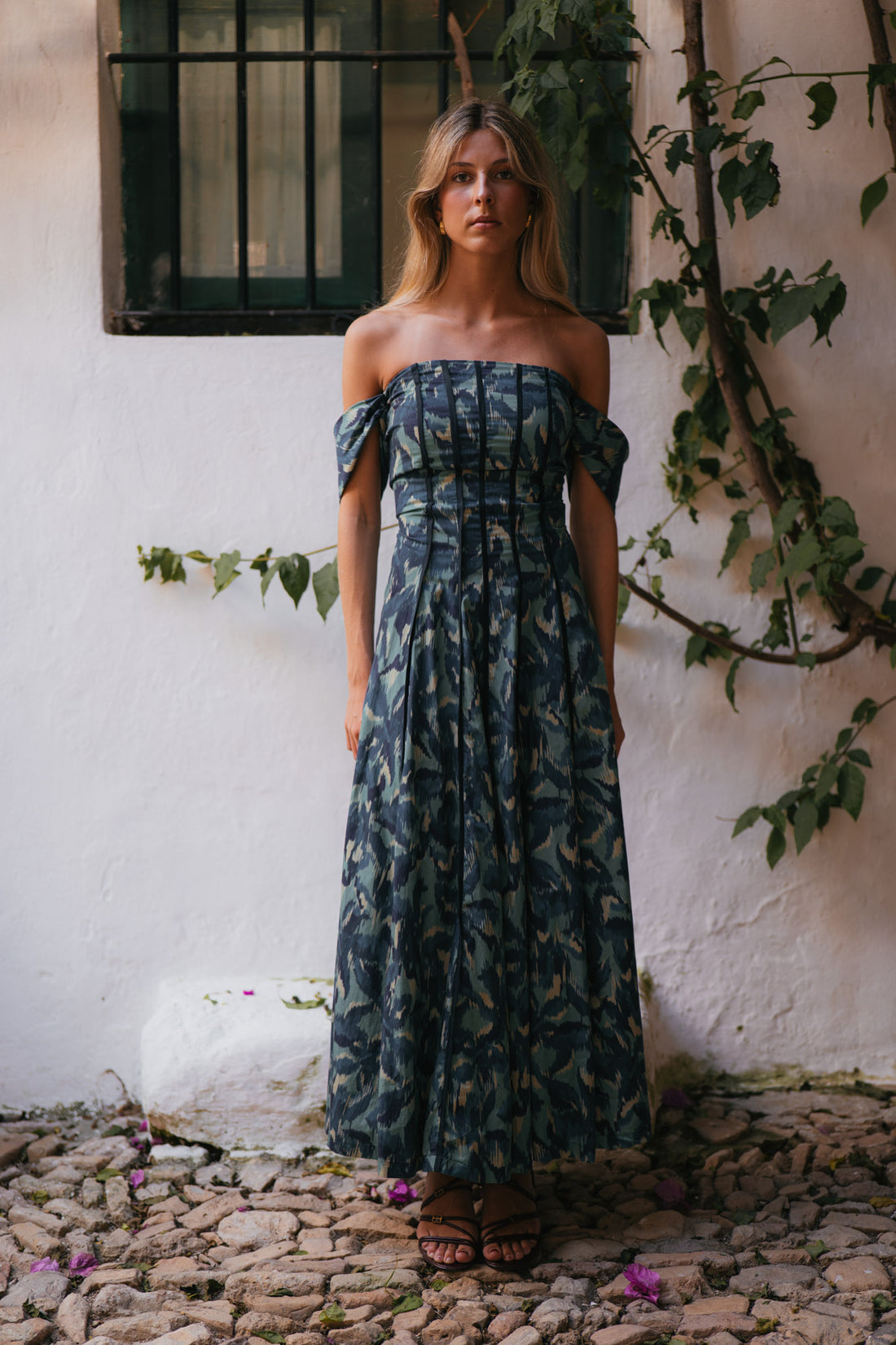 SYLVIA-  VESTIDO ESTAMPADO MULTIPOSICIÓN