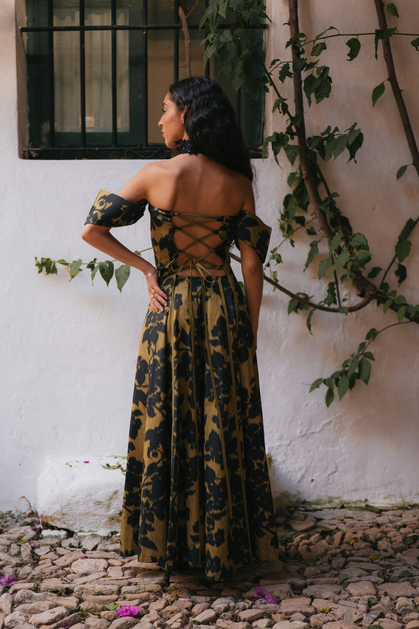 SYLVIA-  VESTIDO ESTAMPADO MULTIPOSICIÓN