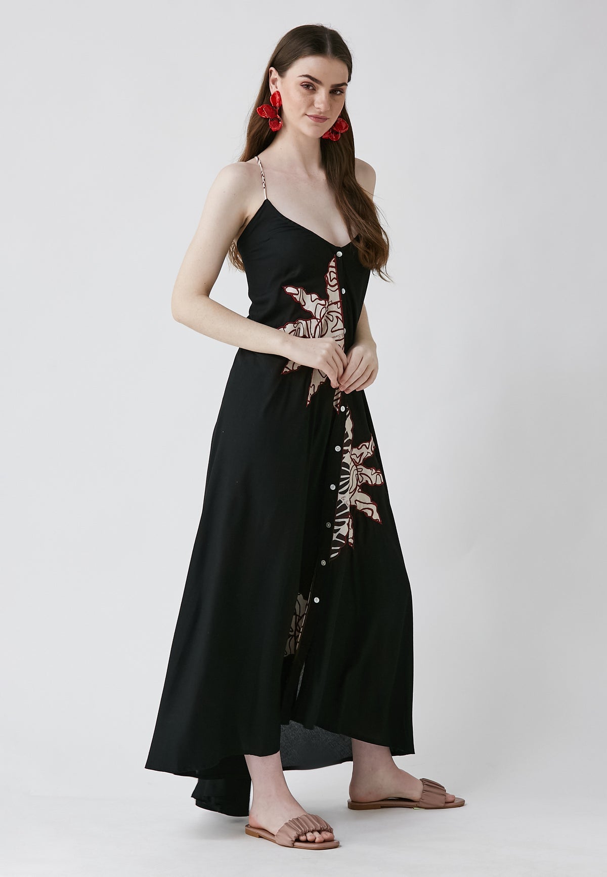 LORENA - VESTIDO LARGO TIRANTES ESTAMPADO