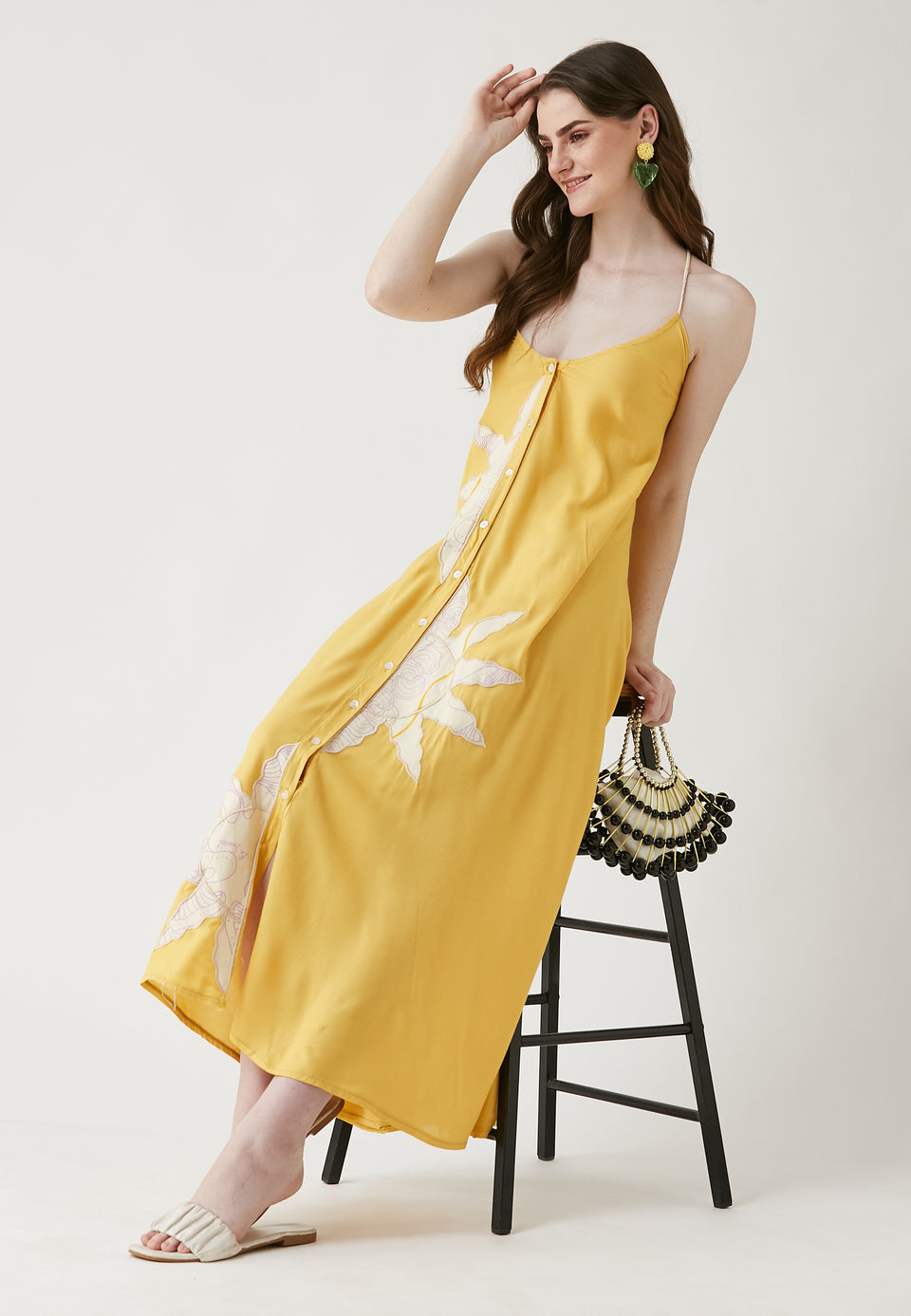 LORENA - VESTIDO LARGO TIRANTES ESTAMPADO