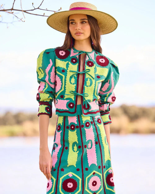 AFRICA - CONJUNTO FALDA Y CHAQUETA
