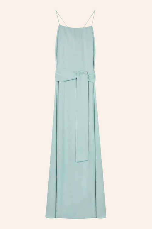 ROSI - VESTIDO SATINADO MULTIPOSICIÓN BUFANDA