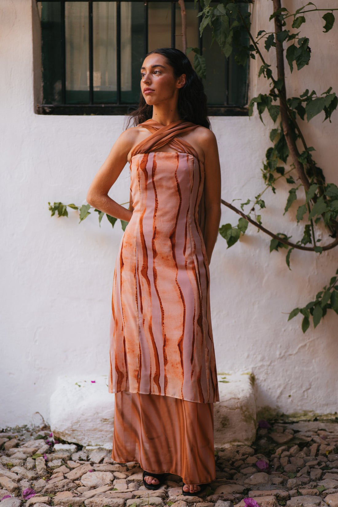 TAMARA - VESTIDO LARGO TIE DYE ESTAMPADO