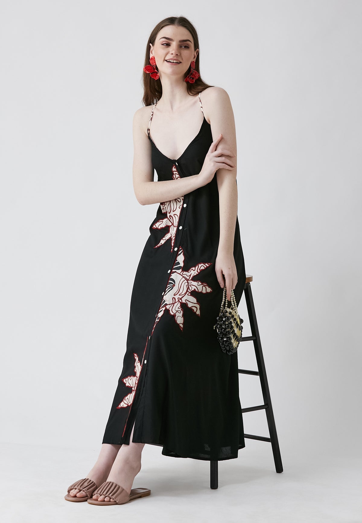 LORENA - VESTIDO LARGO TIRANTES ESTAMPADO