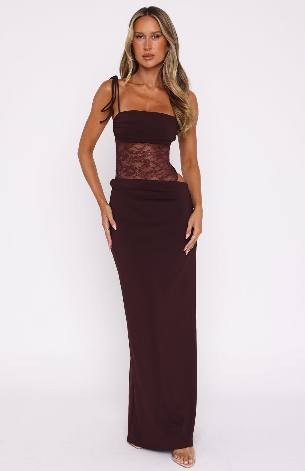 VANESSA - VESTIDO ENCAJE TIRANTES AJUSTABLES