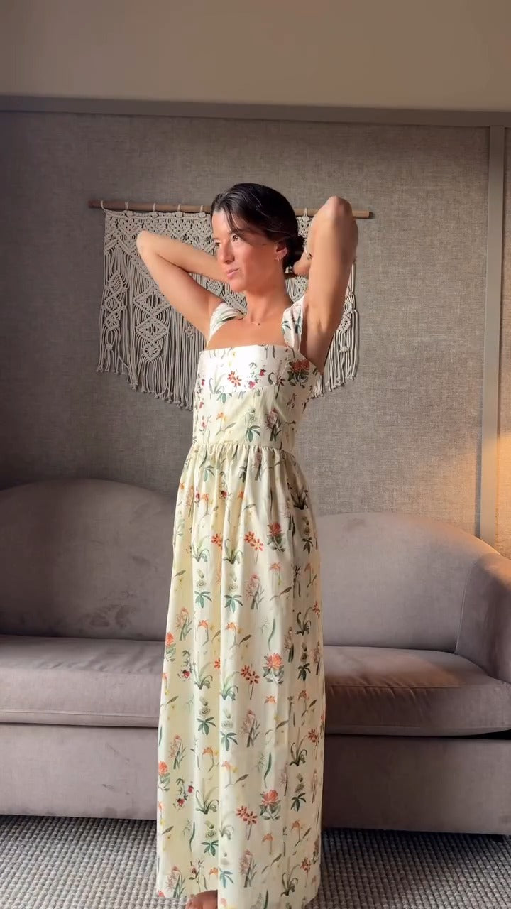 DOLORES - VESTIDO ESTAMPADO SIN MANGAS