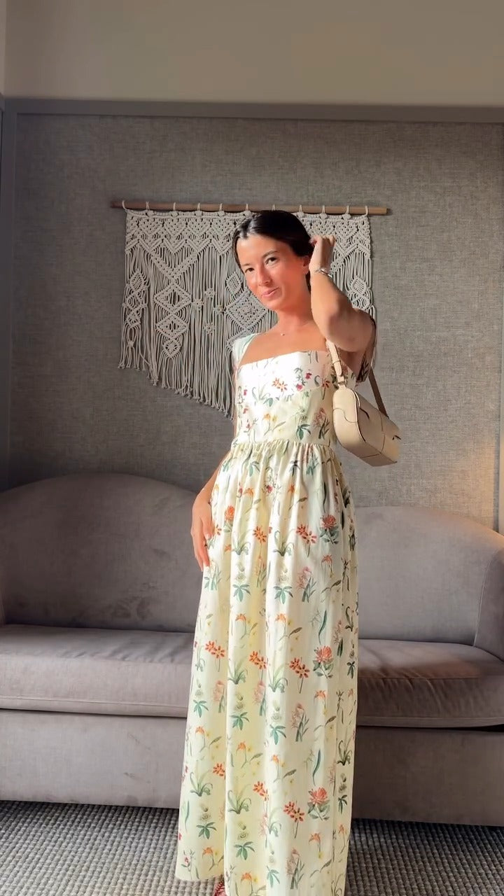 DOLORES - VESTIDO ESTAMPADO SIN MANGAS