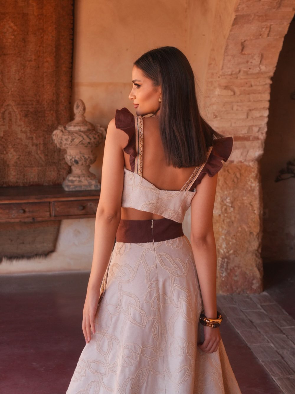 REMEDIOS - CONJUNTO TOP Y FALDA
