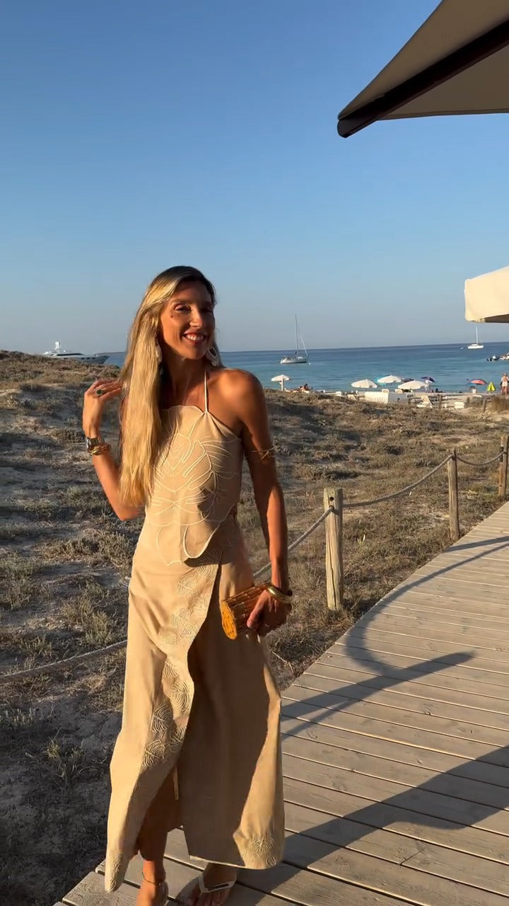 HORTENSIA - CONJUNTO TOP Y FALDA