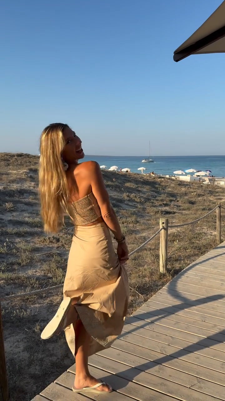 HORTENSIA - CONJUNTO TOP Y FALDA