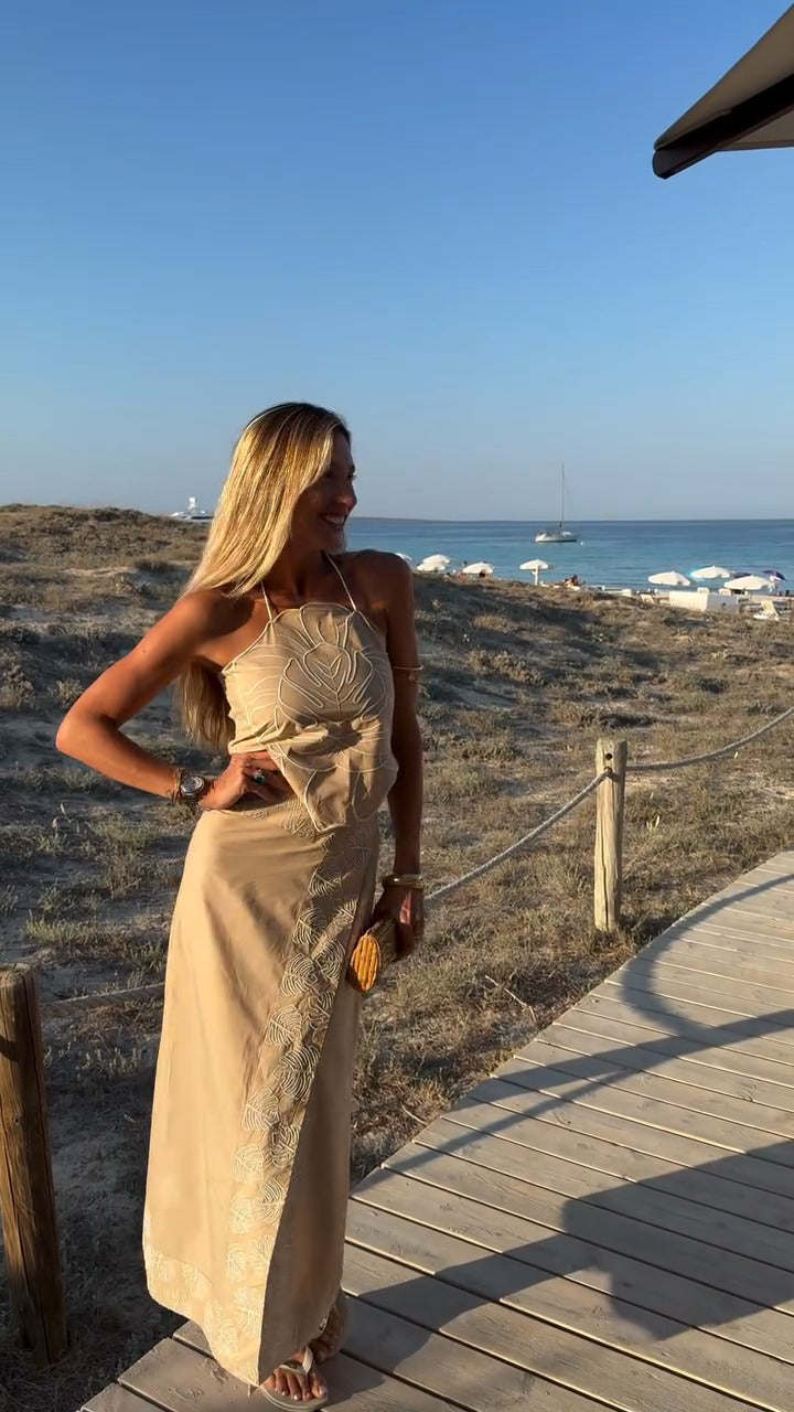 HORTENSIA - CONJUNTO TOP Y FALDA