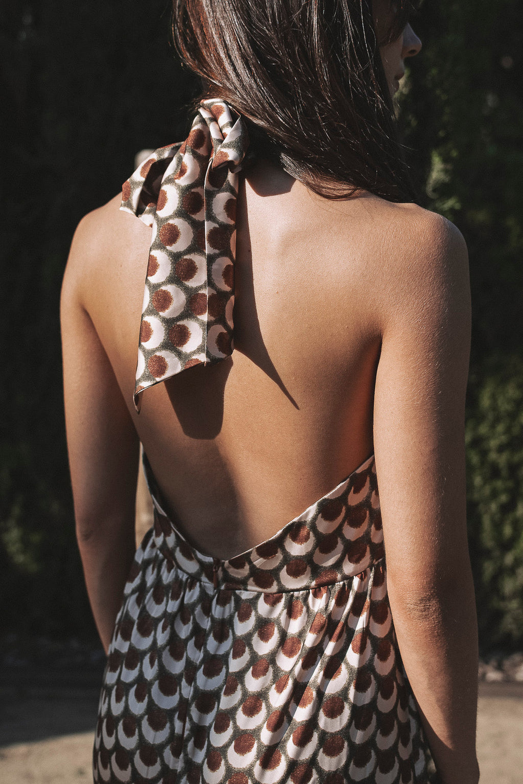 EUSEBIA - VESTIDO LARGO CUELLO HALTER