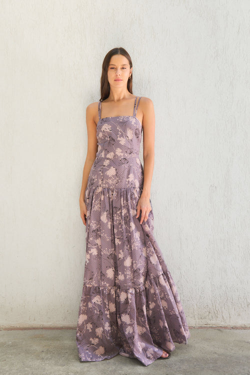 ENYA - VESTIDO FLORAL TIRANTES FINOS