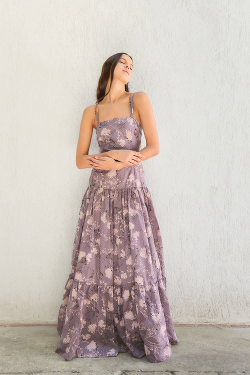 ENYA - VESTIDO FLORAL TIRANTES FINOS