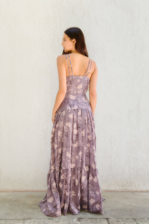 ENYA - VESTIDO FLORAL TIRANTES FINOS