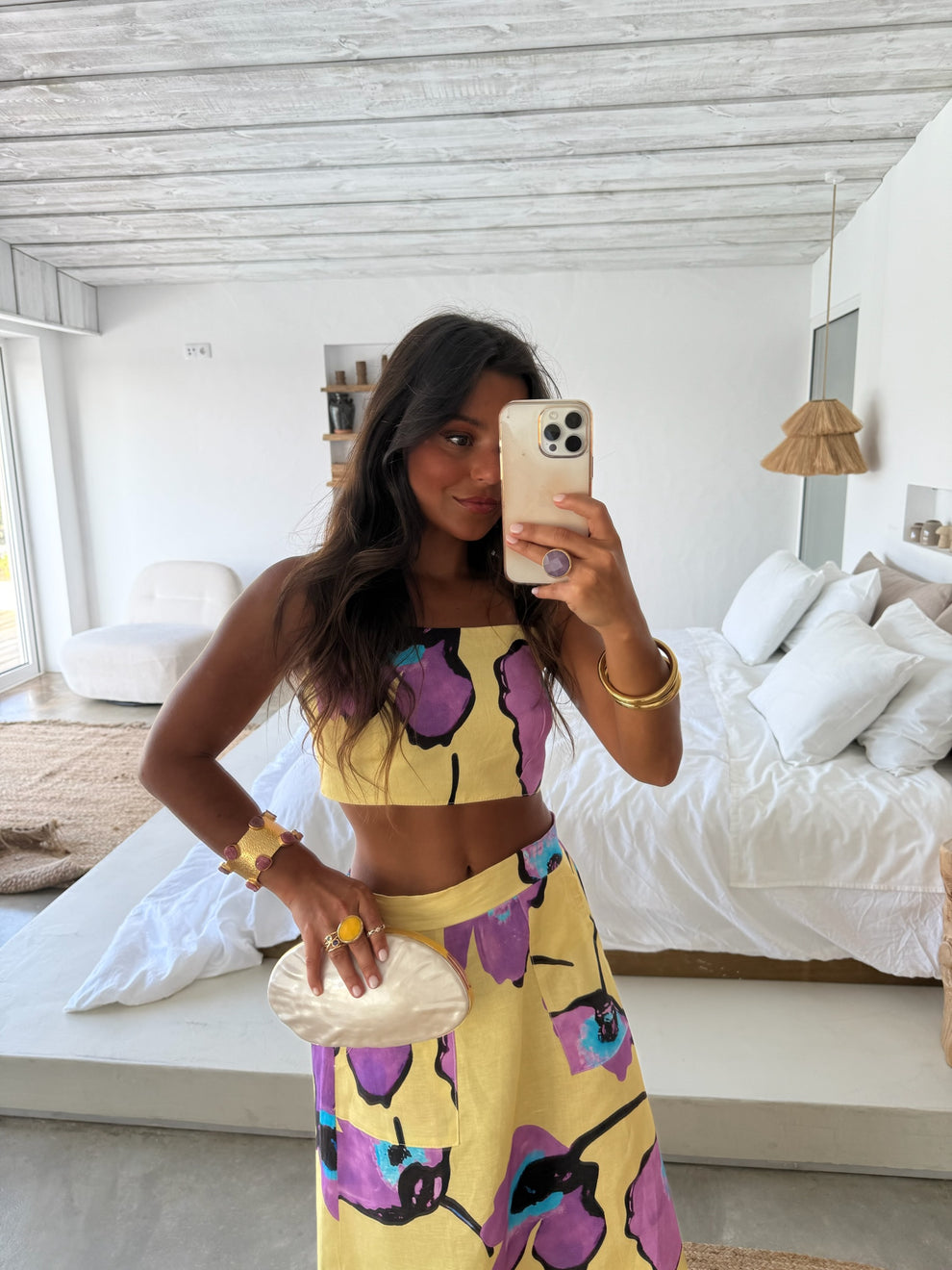 DULCE - CONJUNTO TOP Y FALDA LARGA