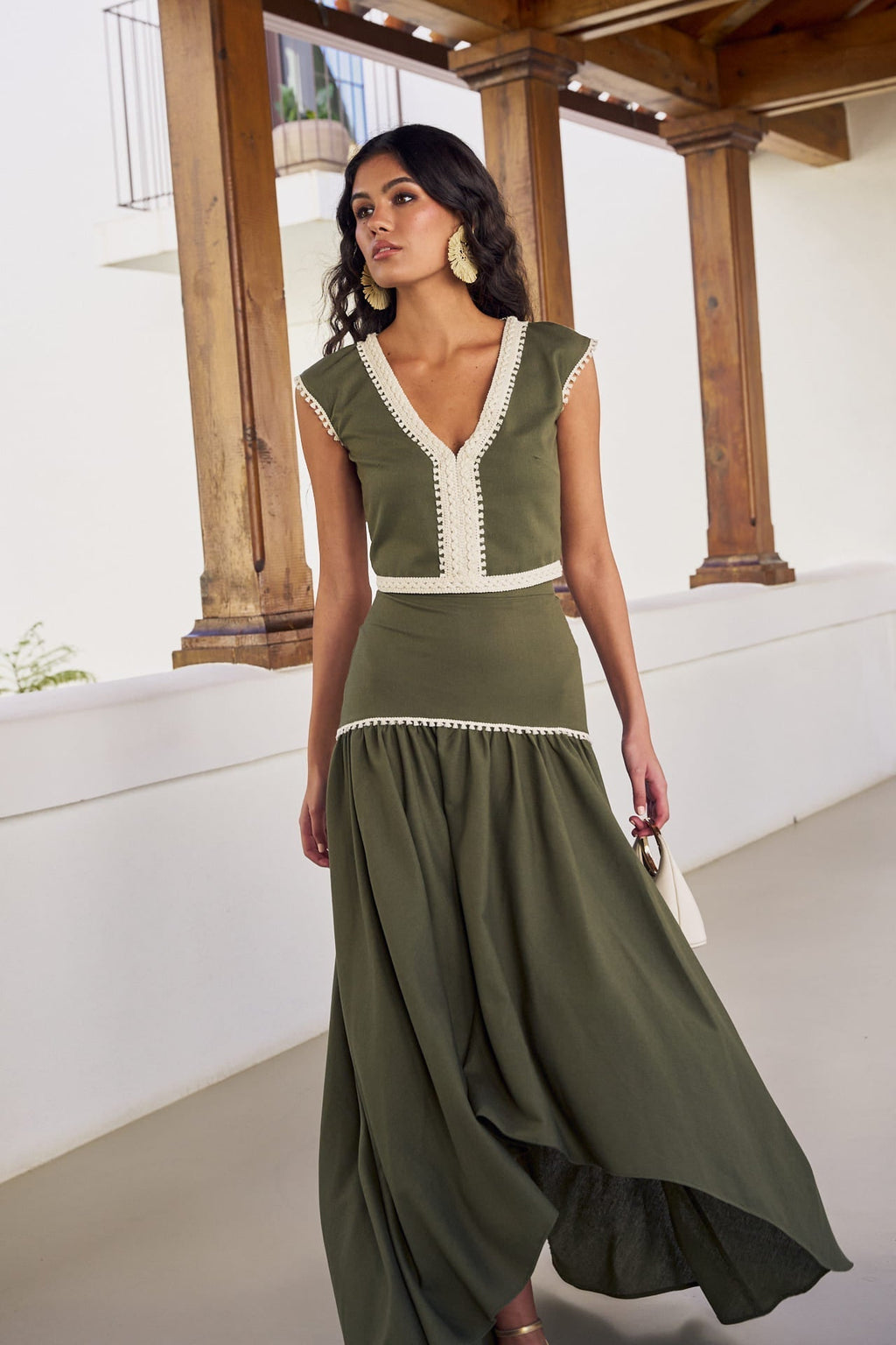 AINHOA - CONJUNTO TOP Y FALDA