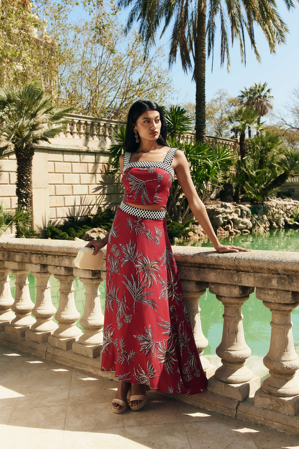 BELEN - CONJUNTO DE TOP Y FALDA