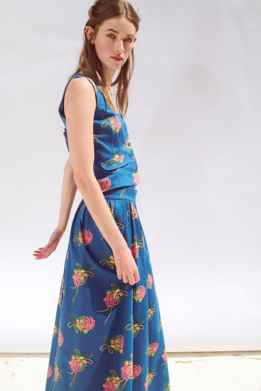 NURIA - CONJUNTO DE TOP Y FALDA