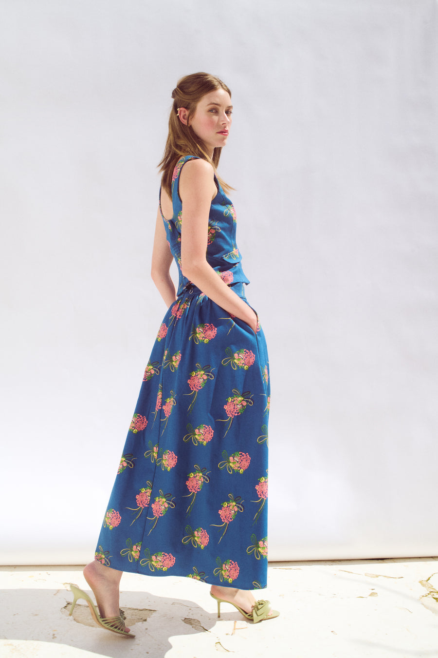 NURIA - CONJUNTO DE TOP Y FALDA