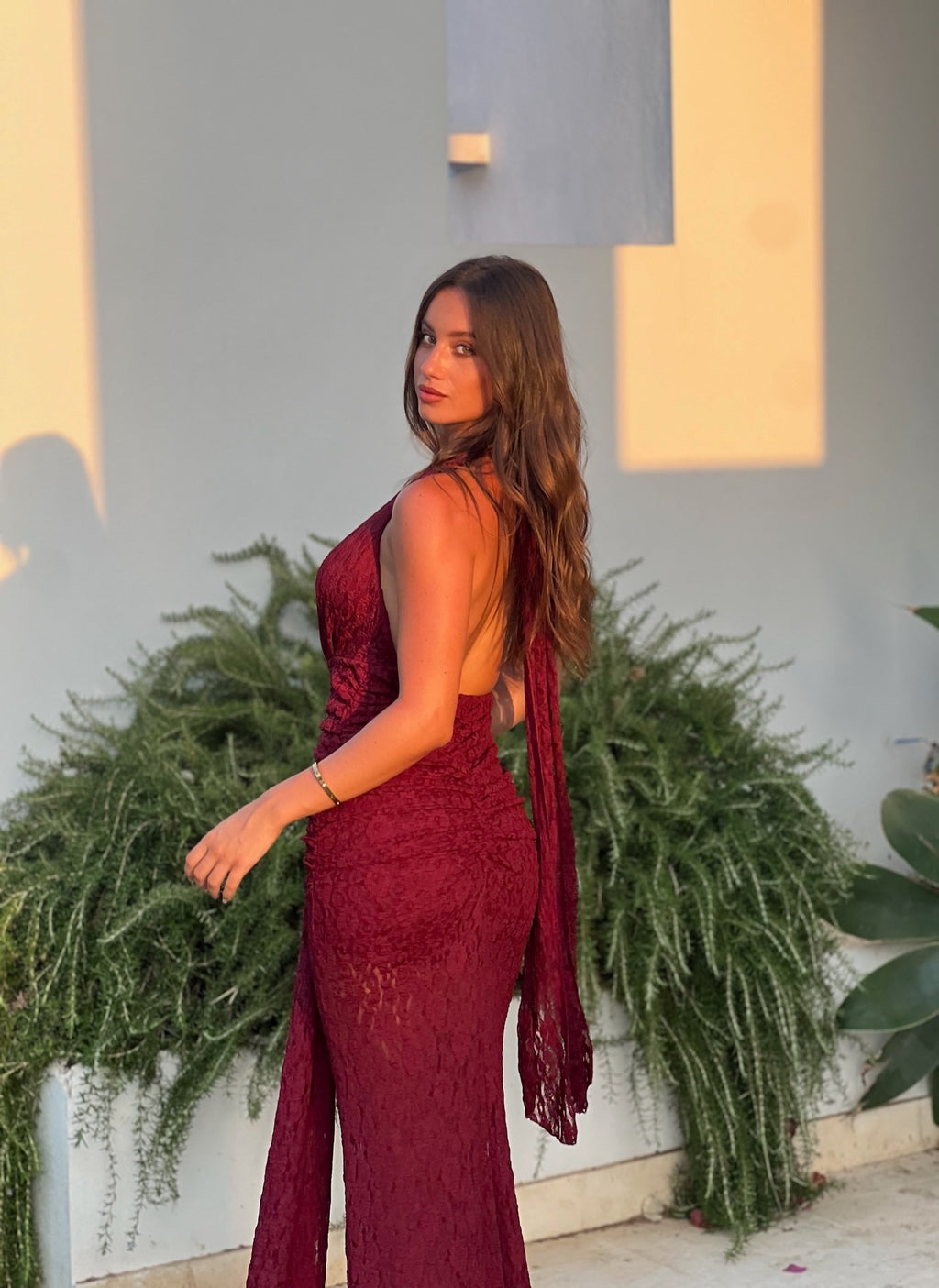 PRUDENCIA - VESTIDO LARGO EN ENCAJE