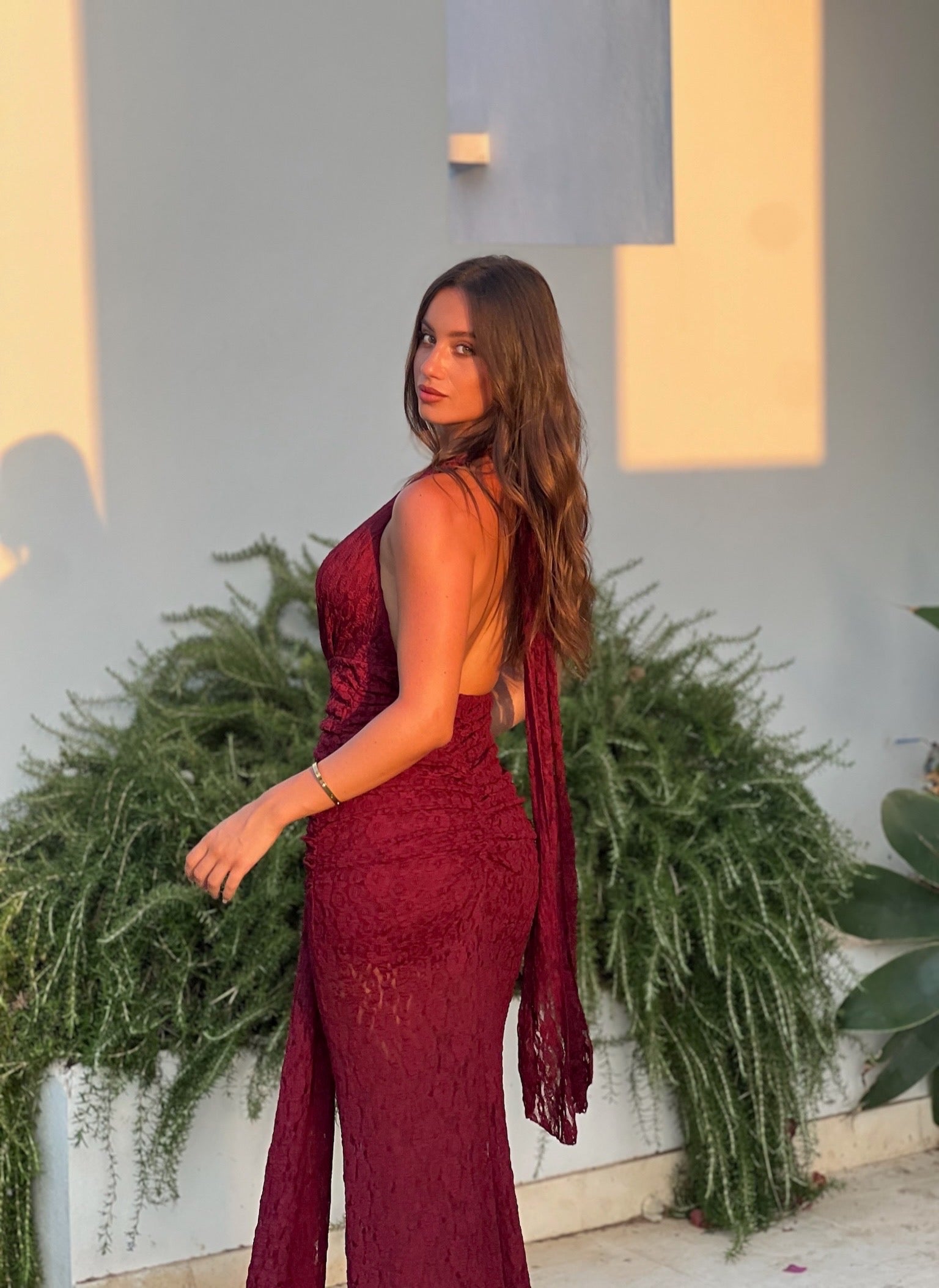 PRUDENCIA - VESTIDO LARGO EN ENCAJE