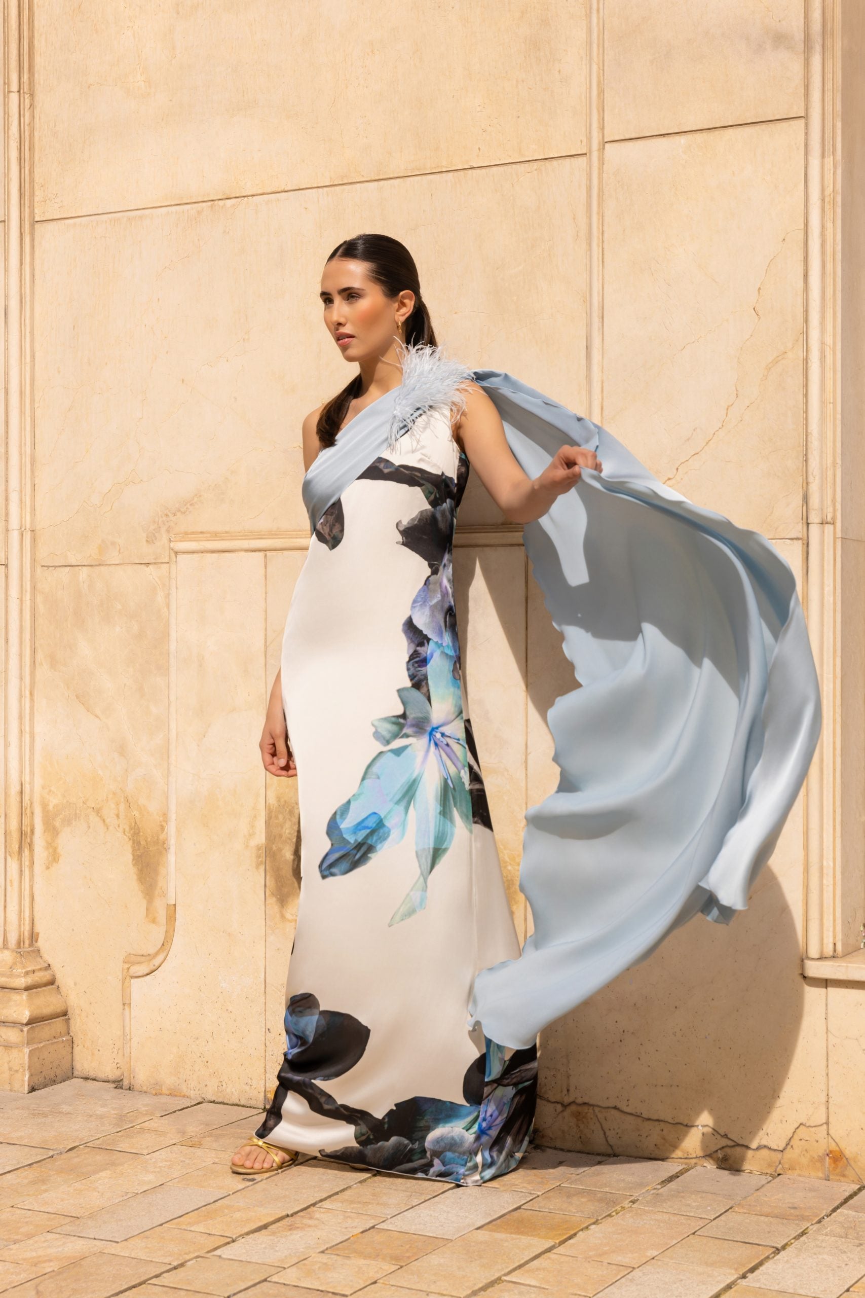 AURORA - VESTIDO ESTAMPADO FLORAL GASA