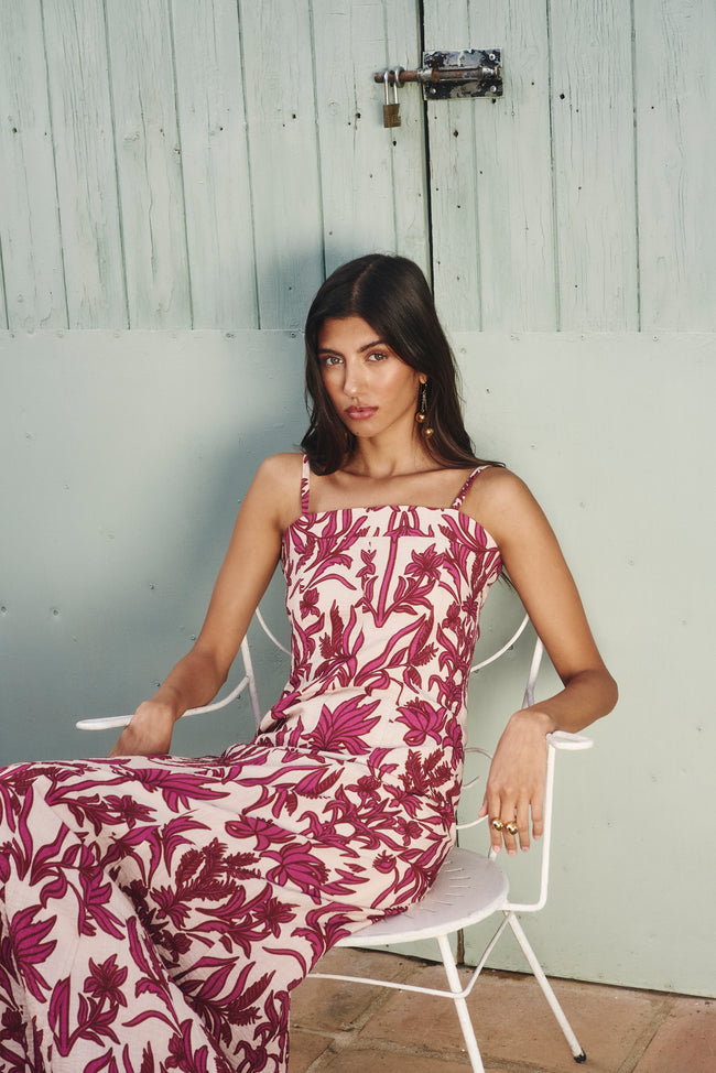 EVA - VESTIDO LARGO DE TIRANTES FINOS