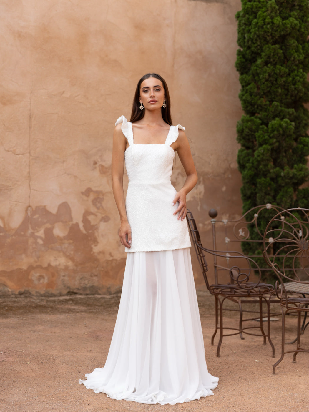 JIMENA - VESTIDO LARGO CON LAZO HOMBROS