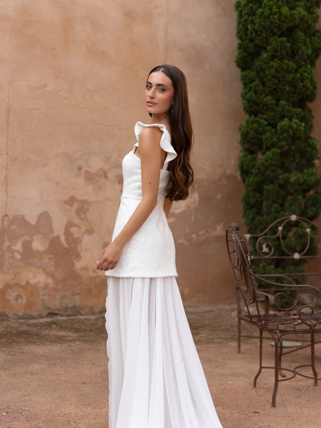 JIMENA - VESTIDO LARGO CON LAZO HOMBROS